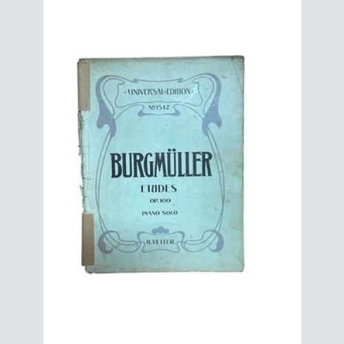 Etudes op. 100, piano solo. 25 leichte und fortschreitende Übungen Burgmüller, F