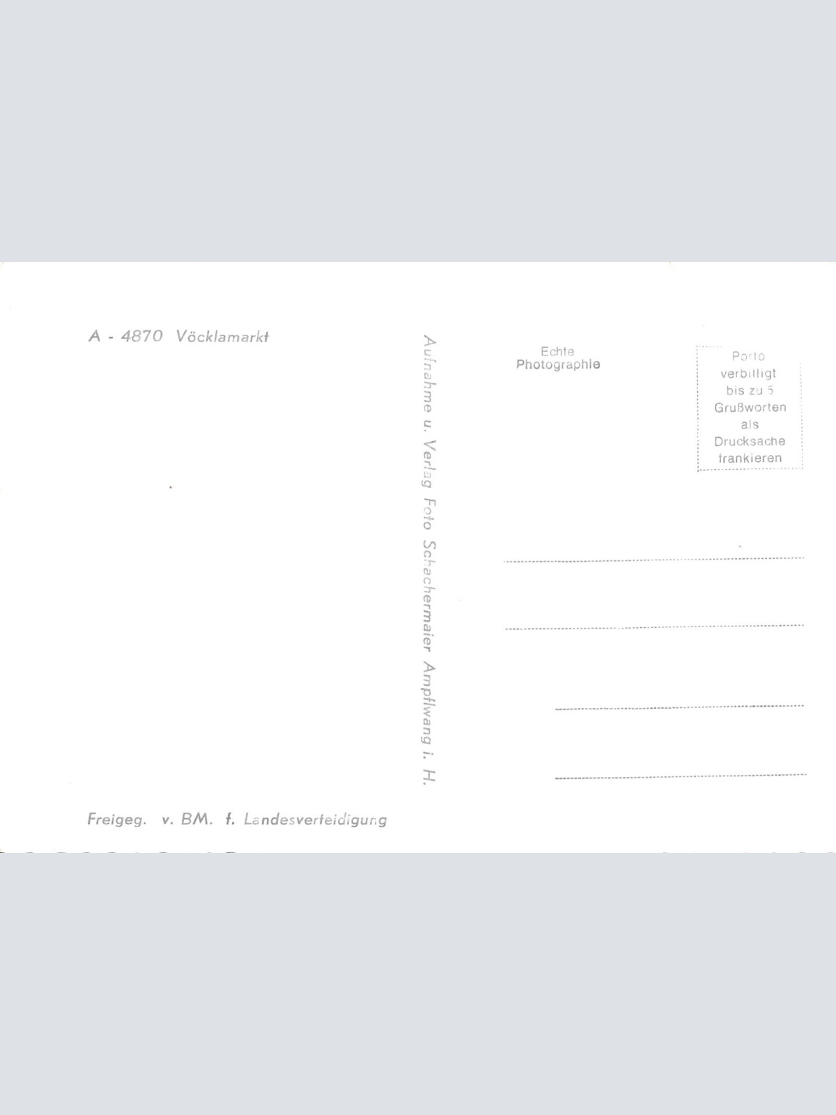 AK aus Vöcklamarkt Oberösterreich Ansichtskarte (16659)