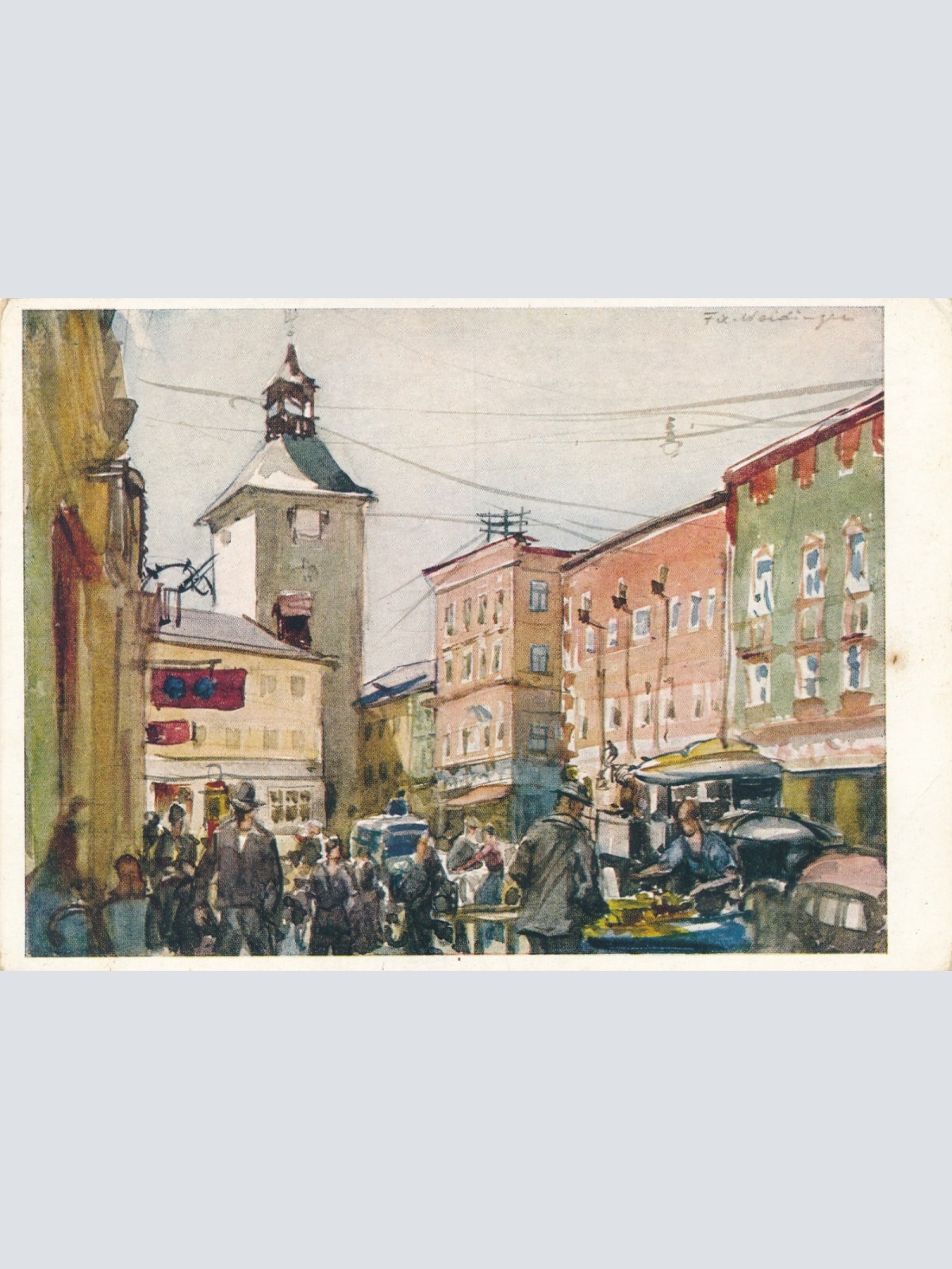 Künstler AK aus Vöcklabruck Oberösterreich Ansichtskarte (16667)