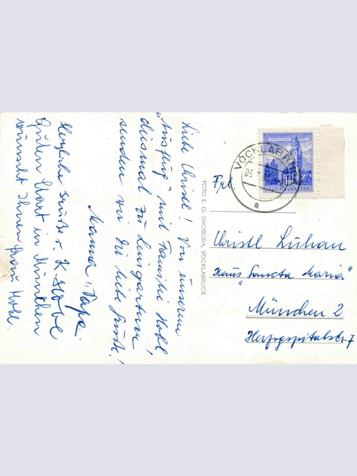 AK aus Vöcklabruck Wappenturm Oberösterreich Ansichtskarte (16677)