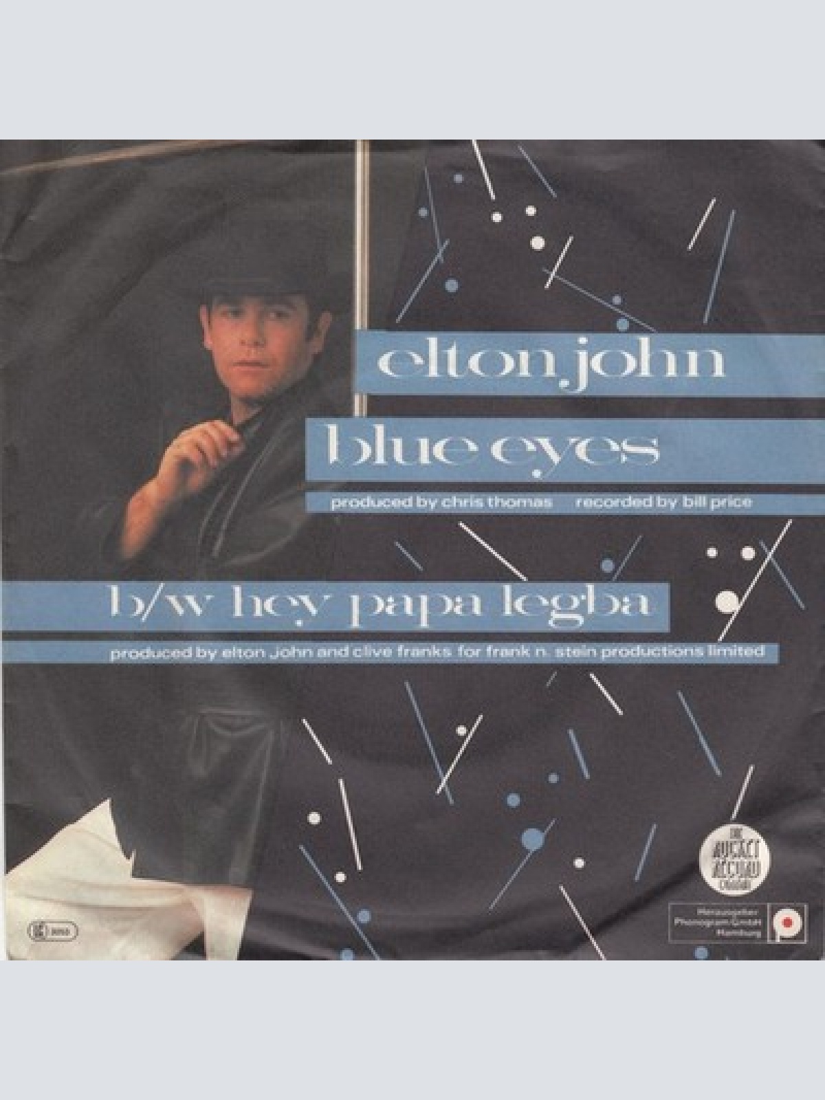 7", Single Elton John - Blue Eyes