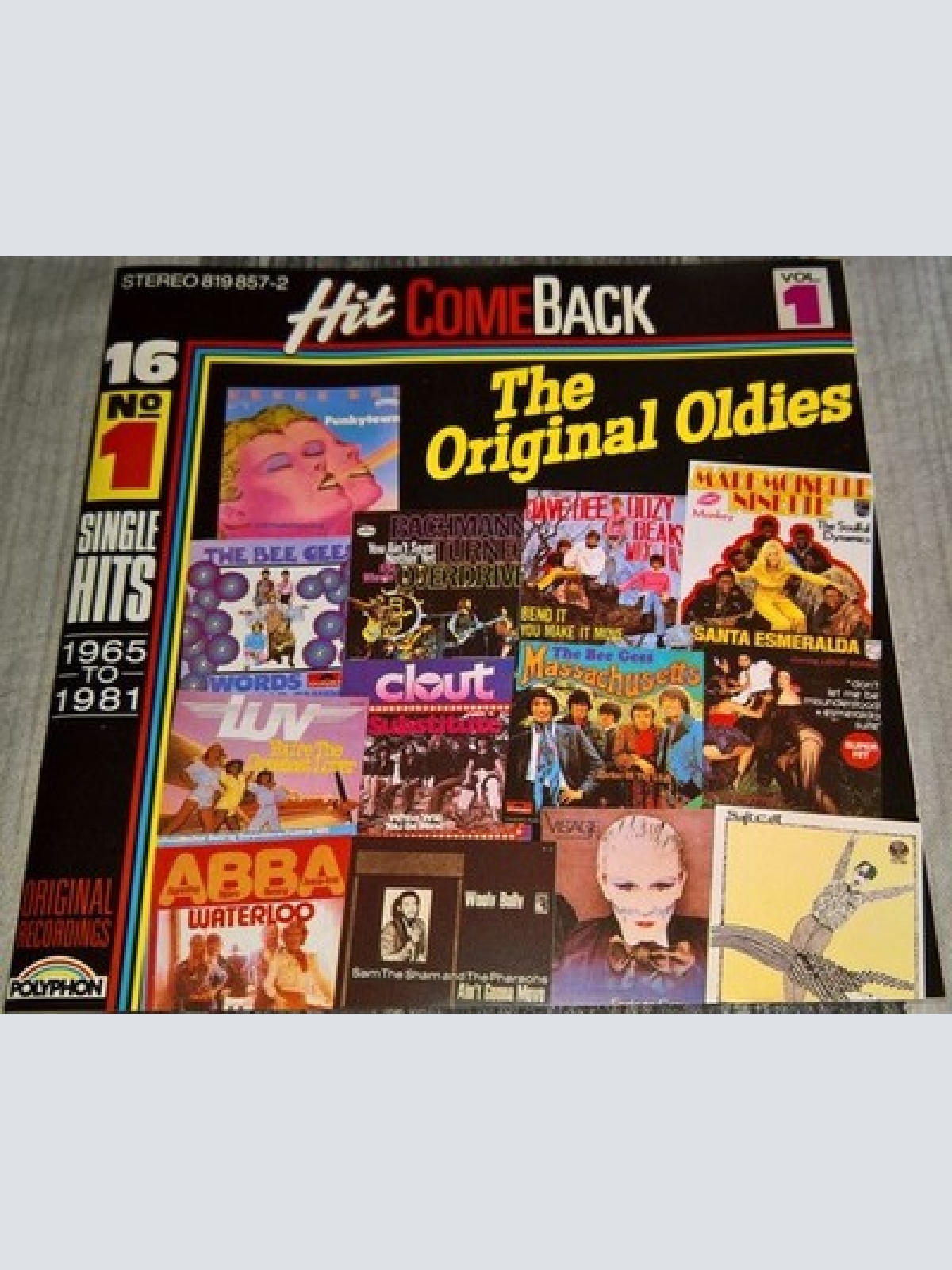 CD, Comp Various - Hit Come Back • The Original Oldies • Vol. 1 • 16 No. 1 Si...