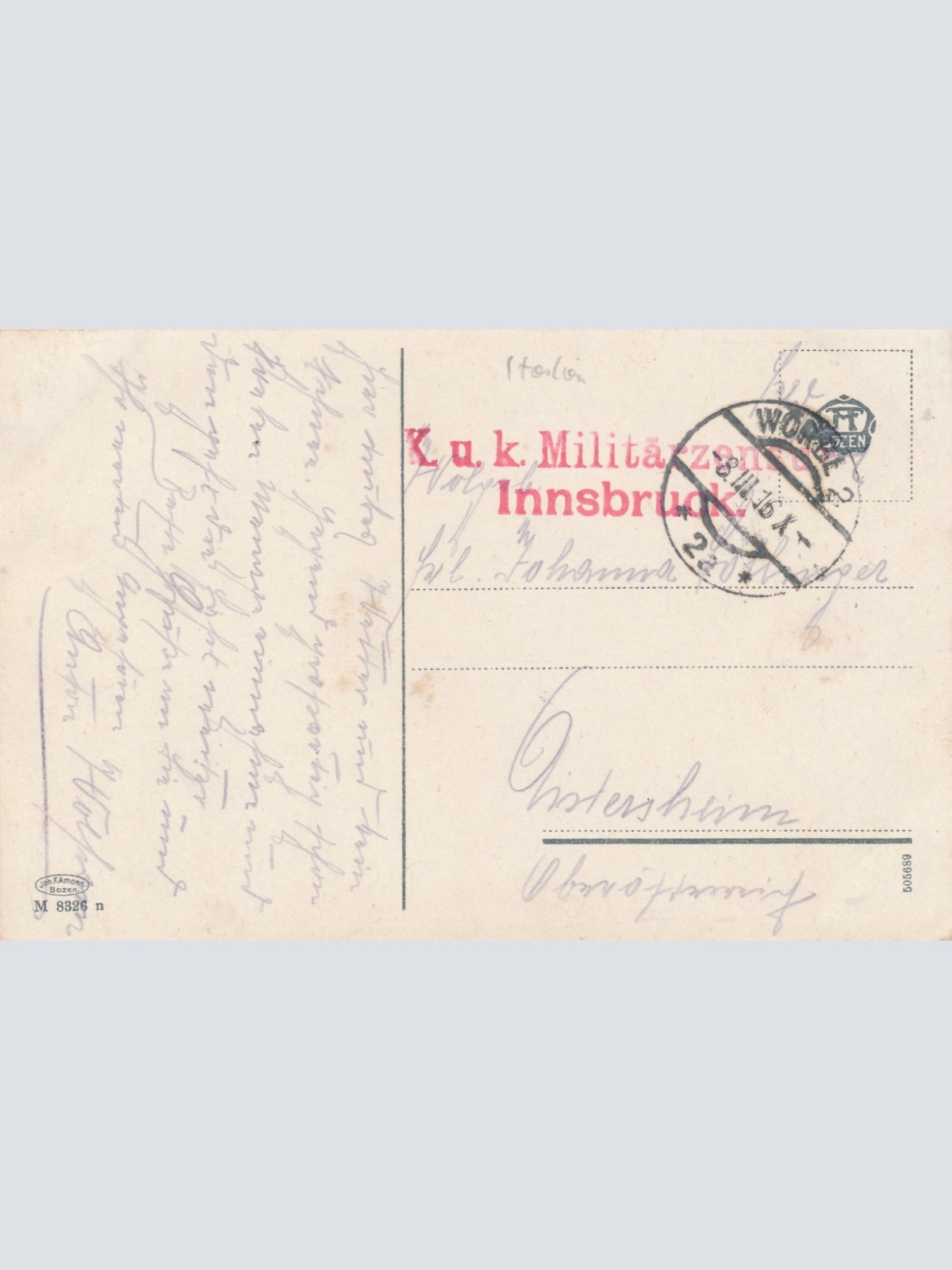 AK aus Bozen Walter Platz Italien Ansichtskarte (16556)