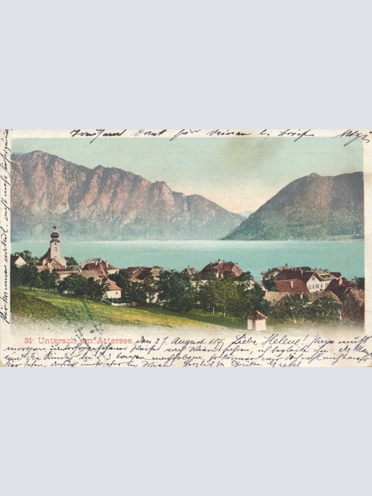 AK aus Unterach am Attersee Oberösterreich Ansichtskarte (16580)