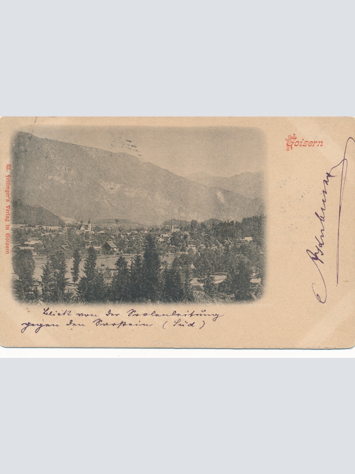 AK aus Goisern Oberösterreich Ansichtskarte (16579)
