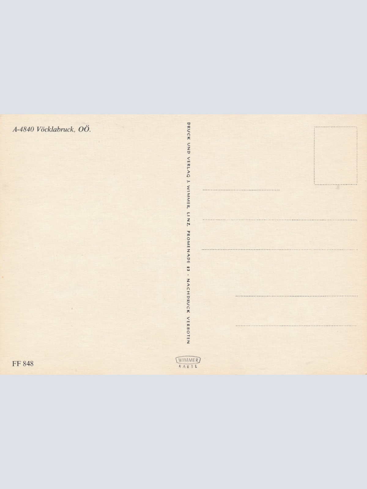 AK aus Vöcklabruck Oberösterreich Ansichtskarte (16717)