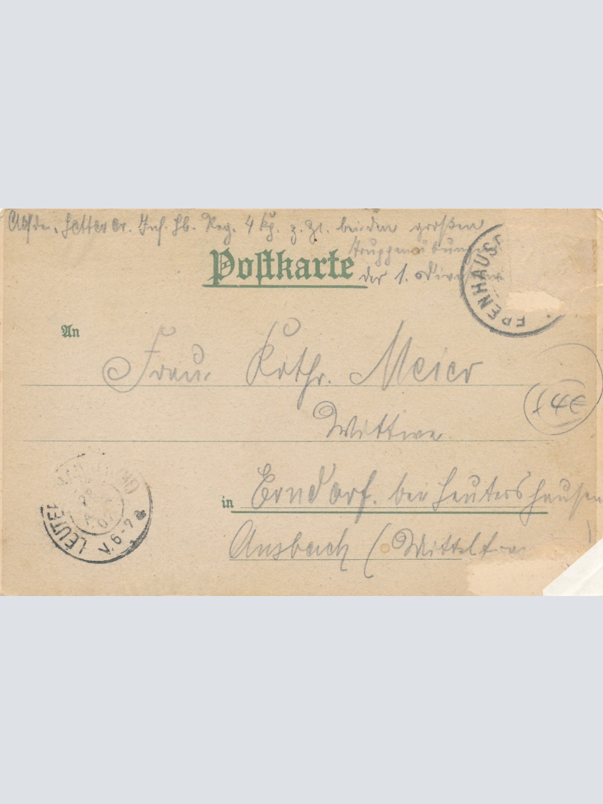 Litho- Karte Militaria gruss vom Manöver Ansichtskarte (16581)