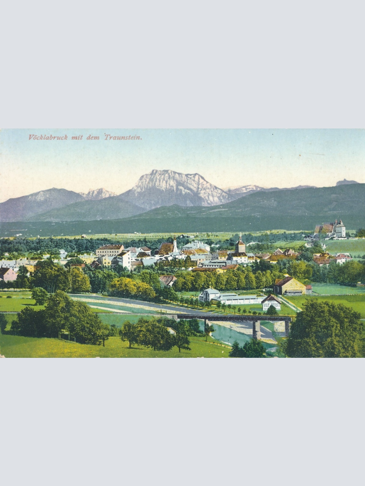 AK aus Vöcklabruck mit dem Traunstein Ansichtskarte (16761)