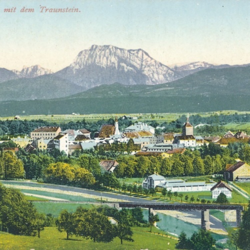 AK aus Vöcklabruck mit dem Traunstein Ansichtskarte (16761)
