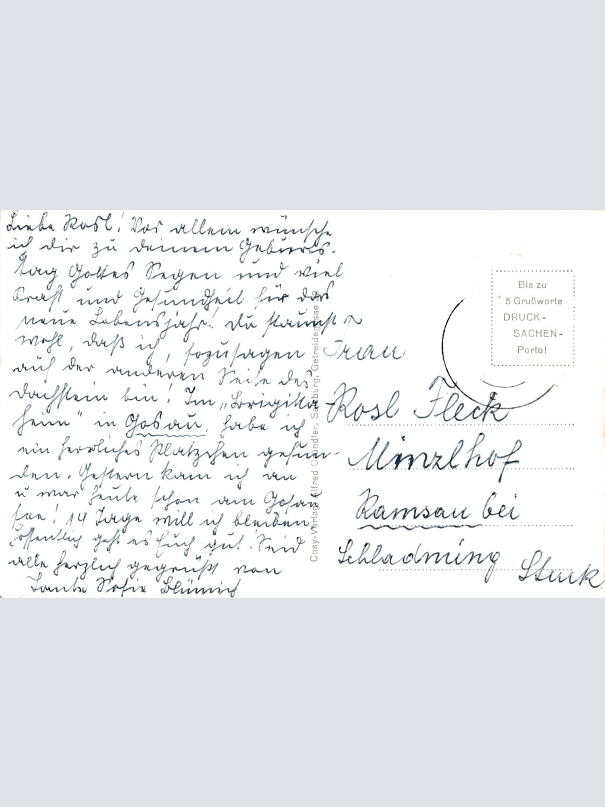 AK aus Gosau mit Gosauklamm Oberösterreich Ansichtskarte (16783)