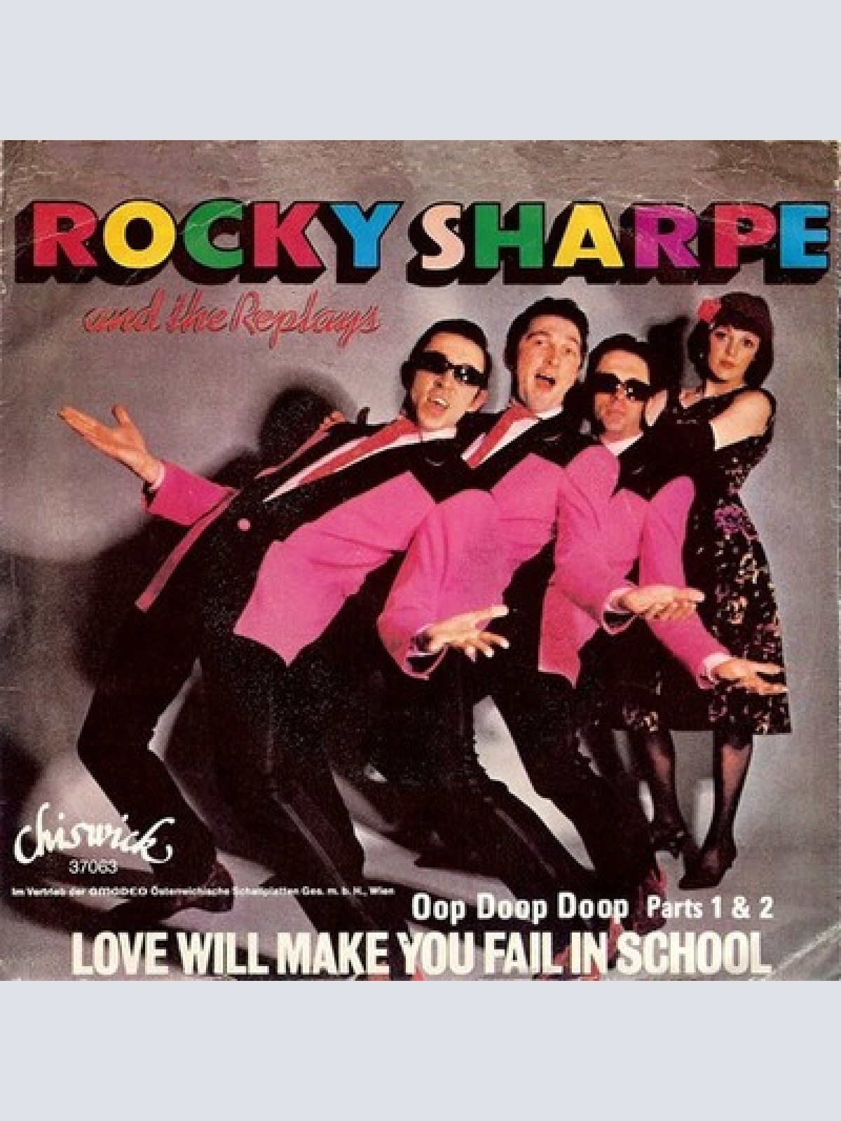 7", Single Rocky Sharpe And The Replays* - Love Will Make You Fail In School