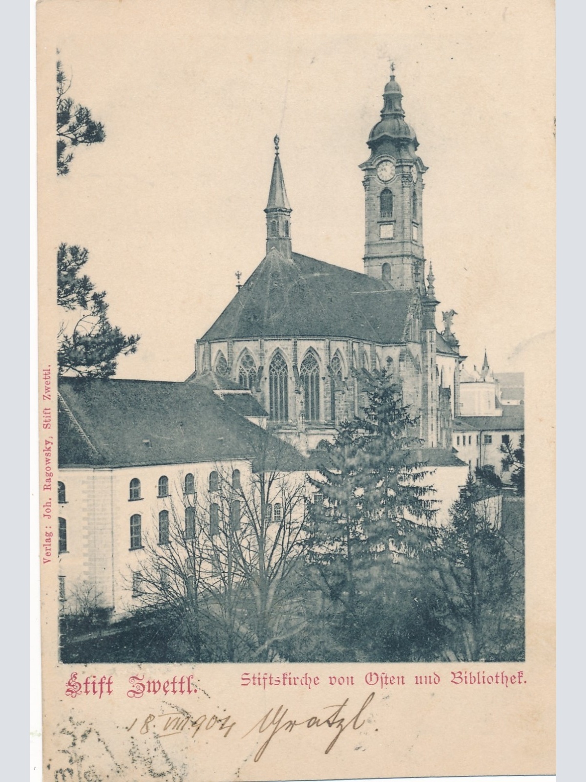 AK aus Zwettl mit Stift Niederösterreich Ansichtskarte (16812)