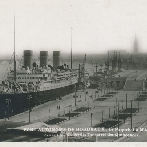 AK vom Dampfer Massilia Port Autonome De Bordeaux Ansichtskarte (16795)