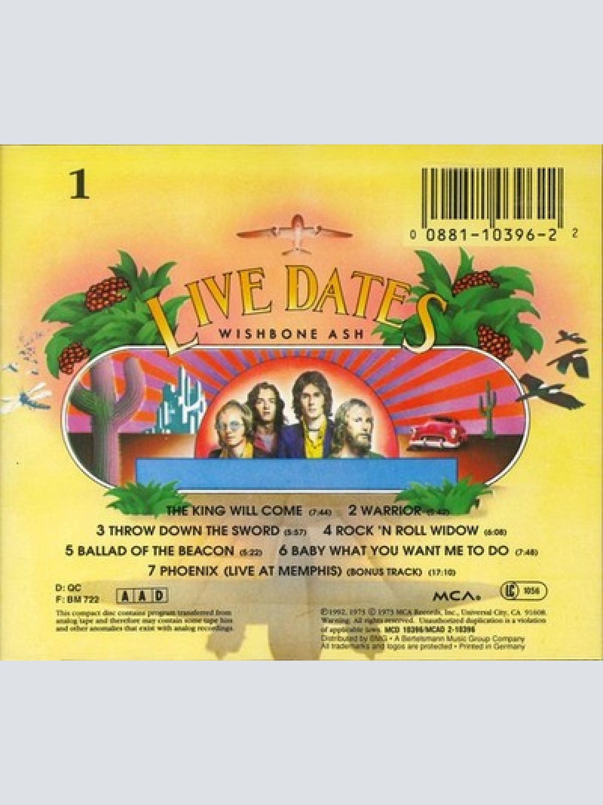 2xCD, Album, RE Wishbone Ash - Live Dates