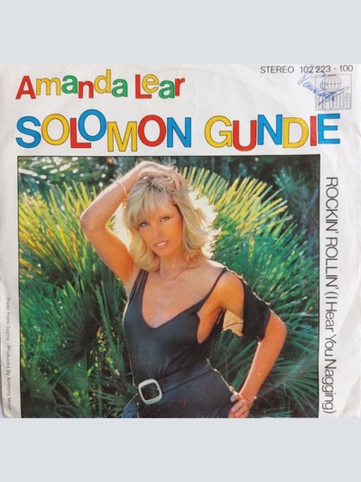 7", Single Amanda Lear - Solomon Gundie