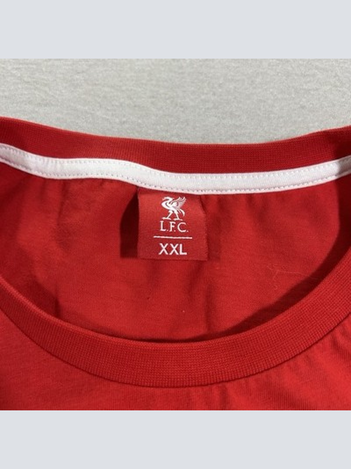 Liverpool FC Shirt Original L.F.C Merchandise Rot Herren Größe XXL Maße auf Foto