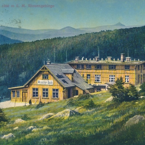 AK aus  Wosseckerbaude im Riesengebirge Tschechoslowakei Ansichtskarte (16728)