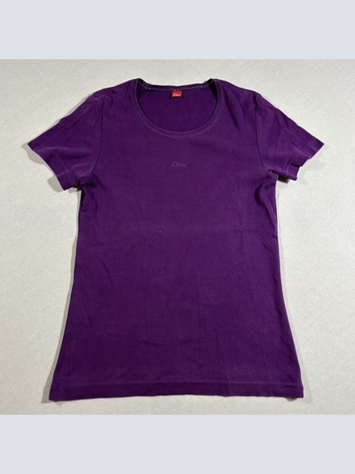 S. Oliver T-Shirt Lila Damen Größe S Maße auf Fotos