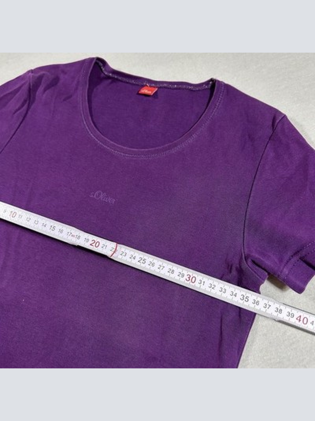 S. Oliver T-Shirt Lila Damen Größe S Maße auf Fotos