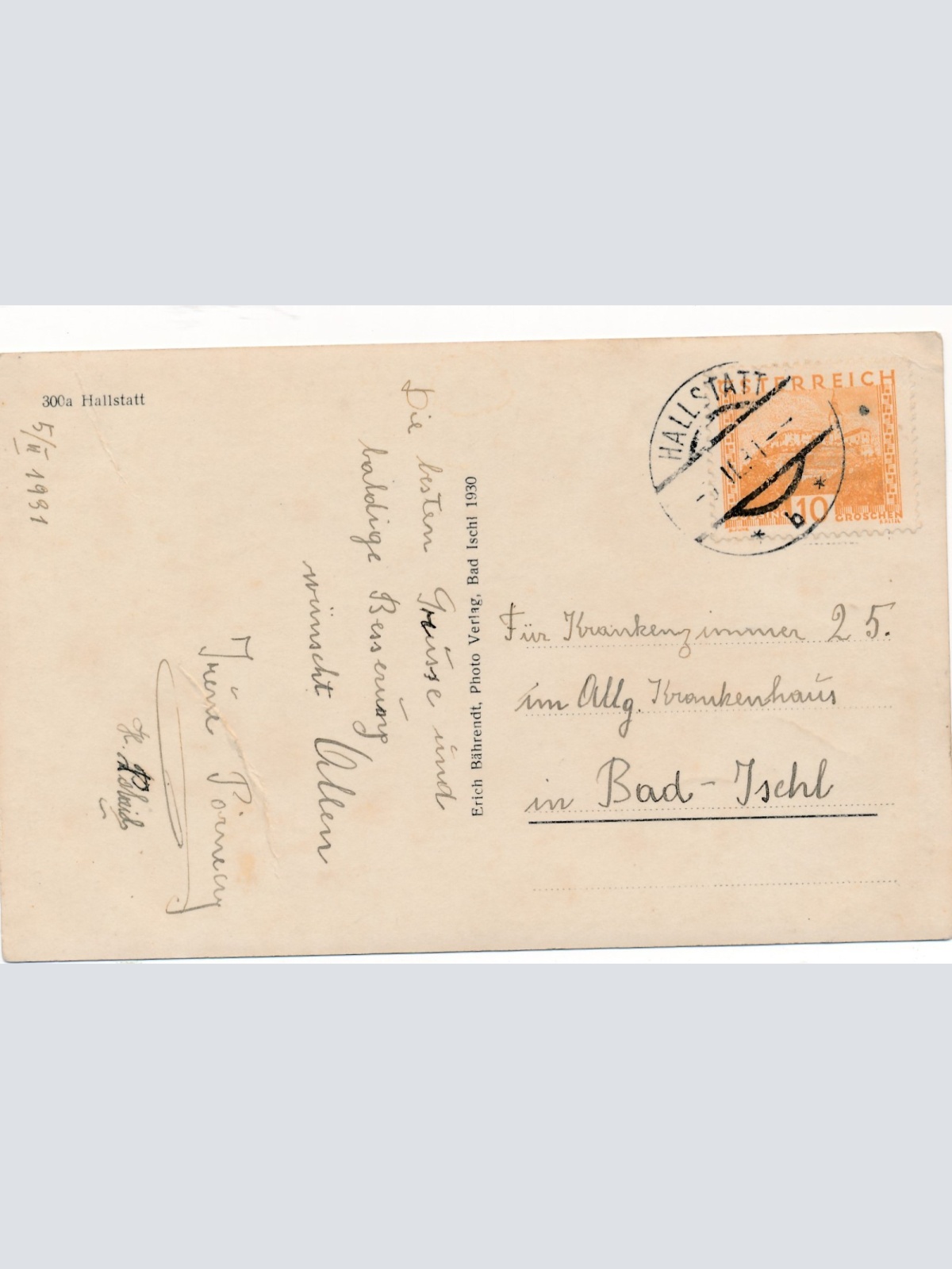 AK aus Hallstatt Oberösterreich Ansichtskarte (16782)