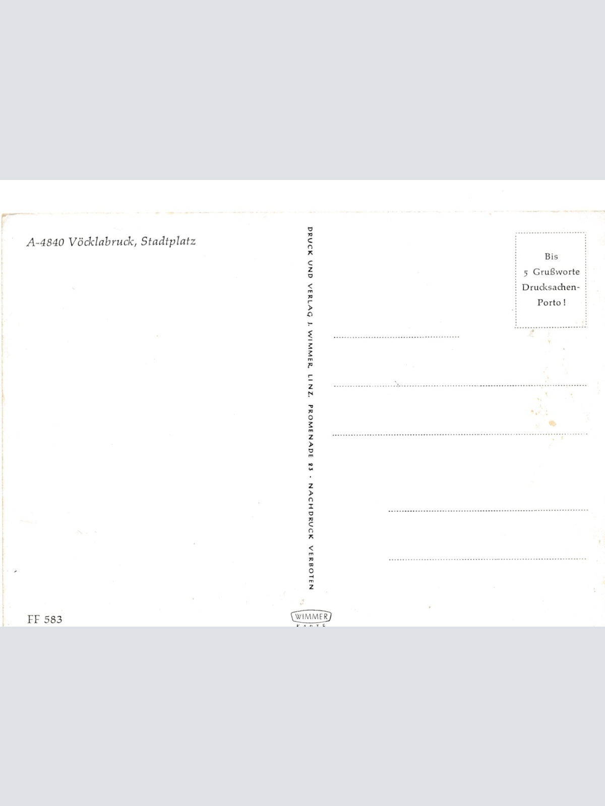 AK aus Vöcklabruck Oberösterreich Ansichtskarte (16858)