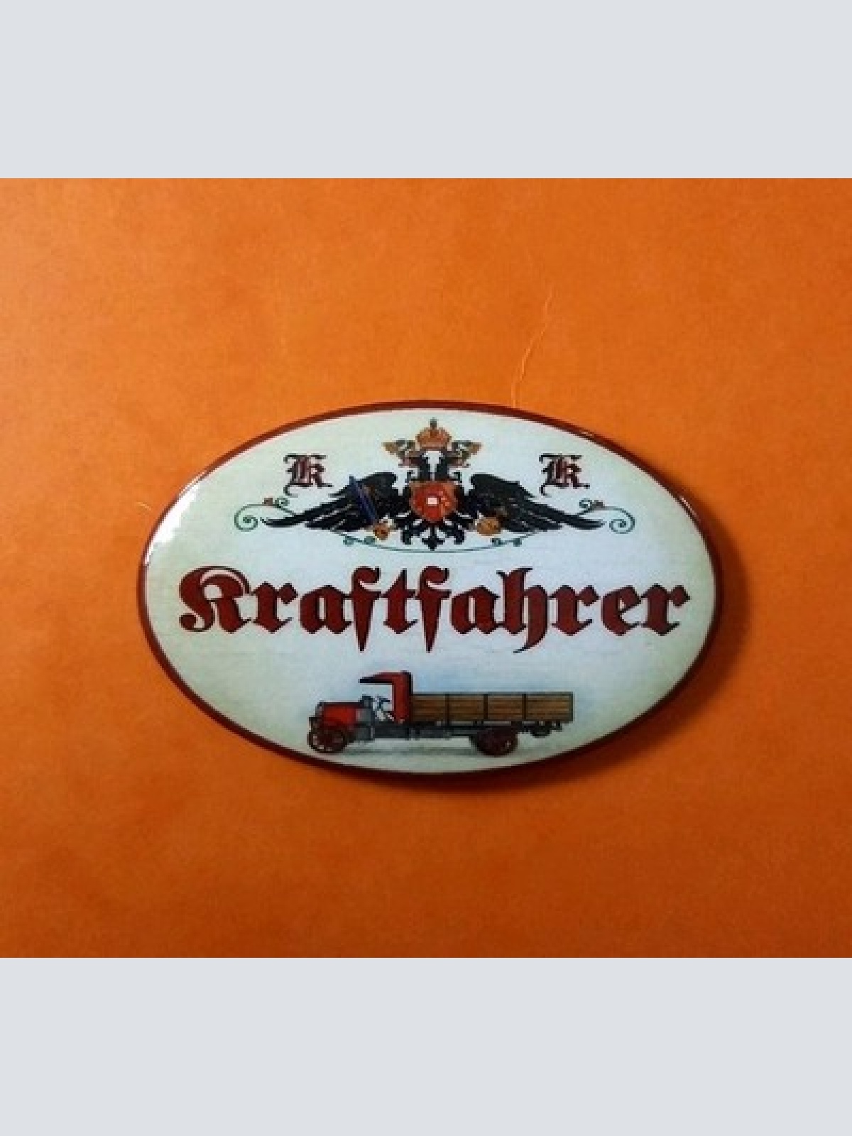 Nostalgie KuK Flaschenöffner Magnet Kraftfahrer