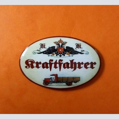 Nostalgie KuK Flaschenöffner Magnet Kraftfahrer