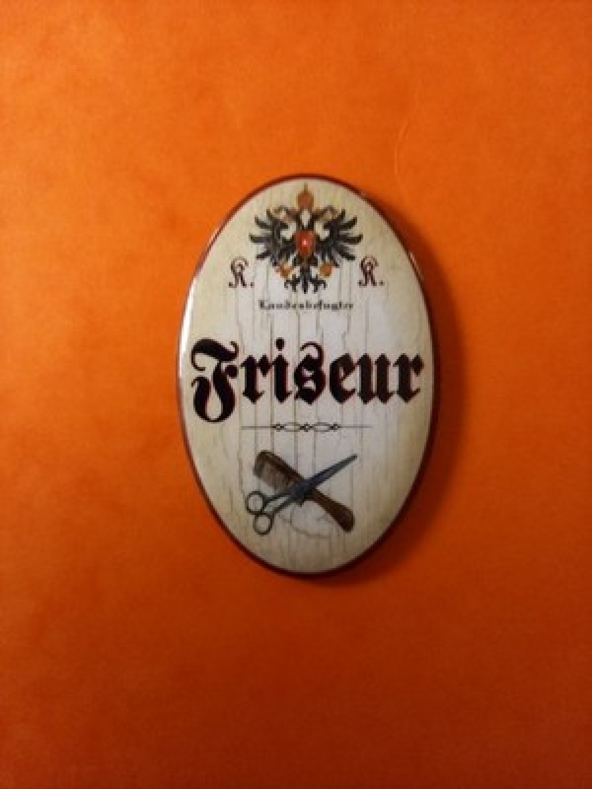 Nostalgie KuK Flaschenöffner Magnet Landesbefugter Friseur