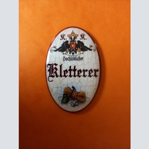 Nostalgie KuK Flaschenöffner Magnet Hochlöblicher Kletterer