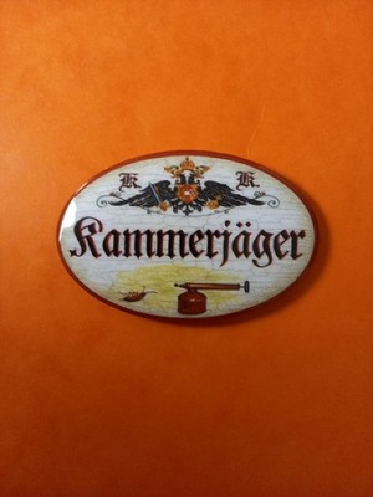 Nostalgie KuK Flaschenöffner Magnet Kammerjäger