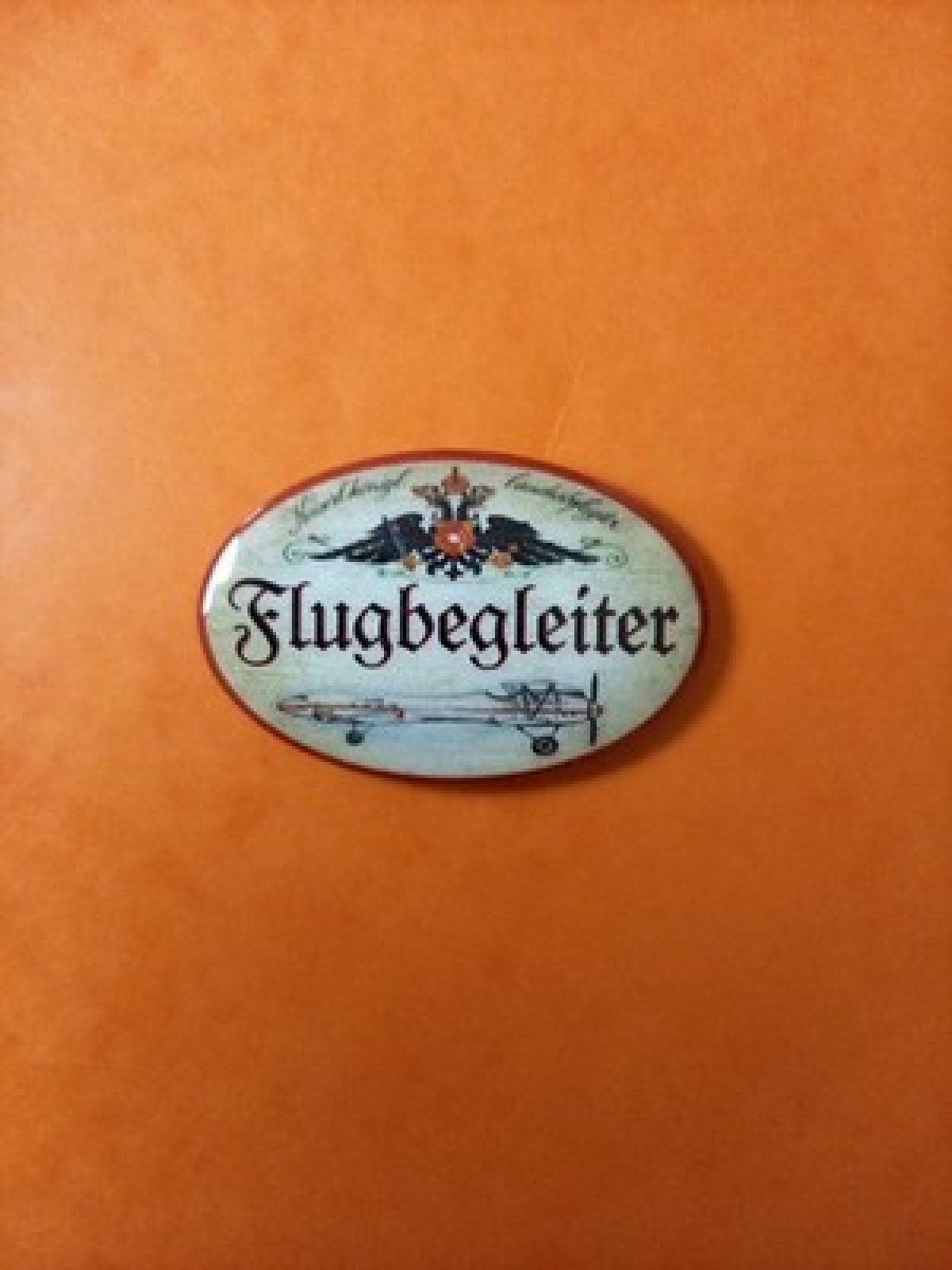 Nostalgie KuK Flaschenöffner Magnet Landesbefugter Flugbegleiter