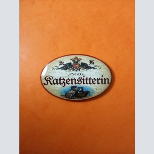 Nostalgie KuK Flaschenöffner Magnet Beste Katzensitterin