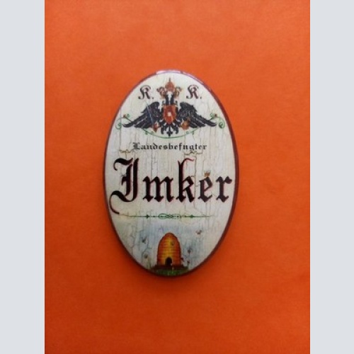 Nostalgie KuK Flaschenöffner Magnet Landesbefugter Imker