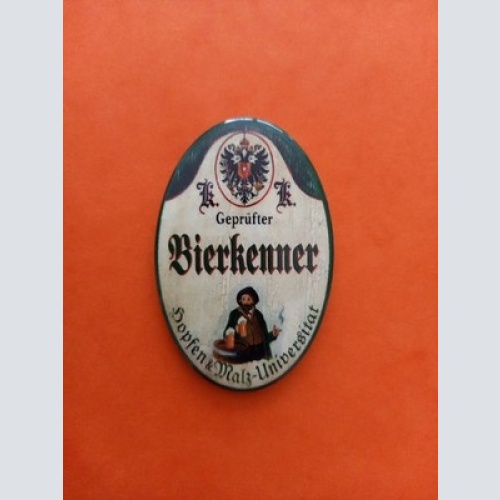 Nostalgie KuK Flaschenöffner Magnet Geprüfter Bierkenner