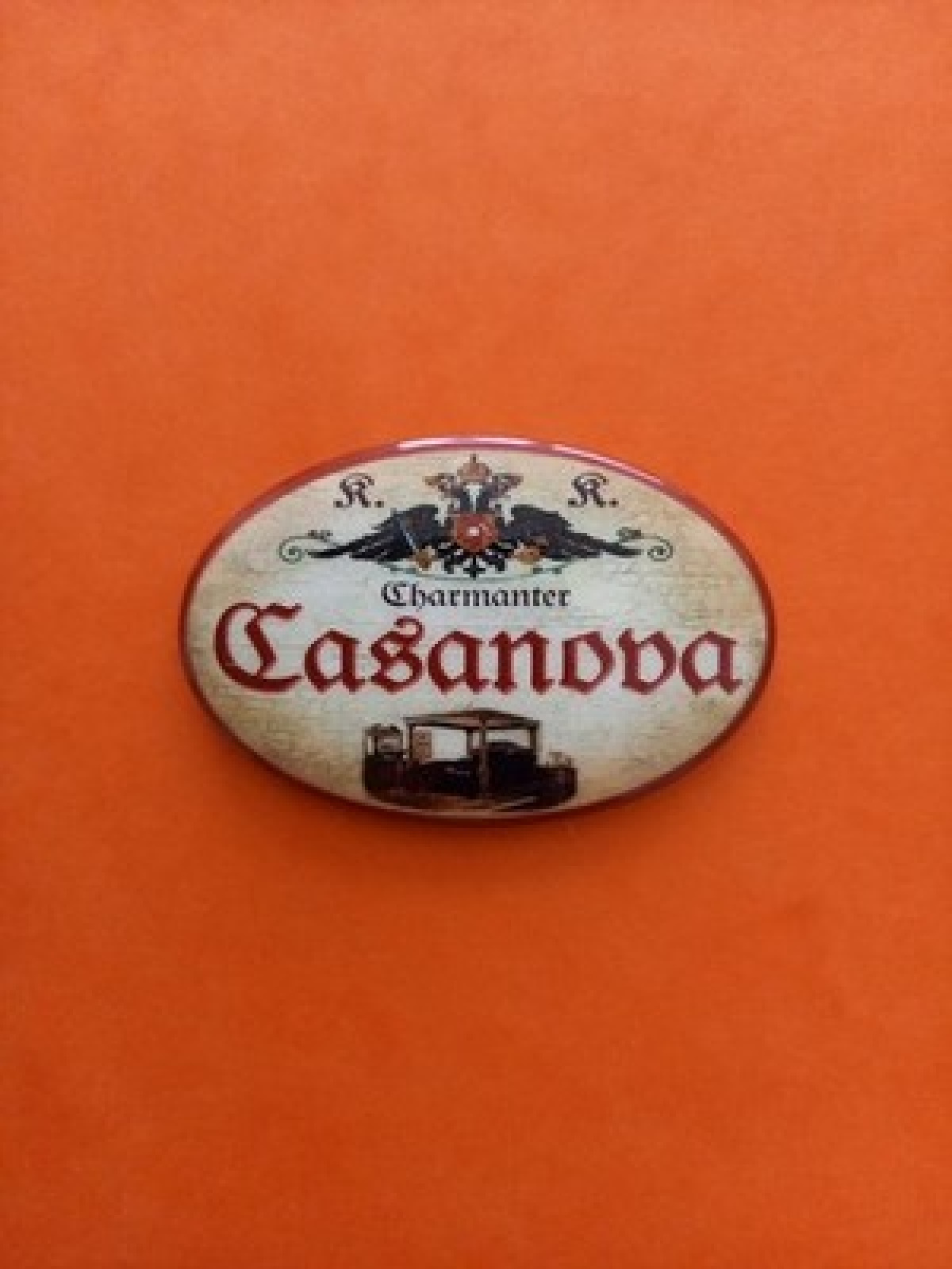 Nostalgie KuK Flaschenöffner Magnet Charmanter Casanova