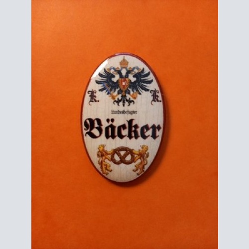 Nostalgie KuK Flaschenöffner Magnet Landesbefugter Bäcker