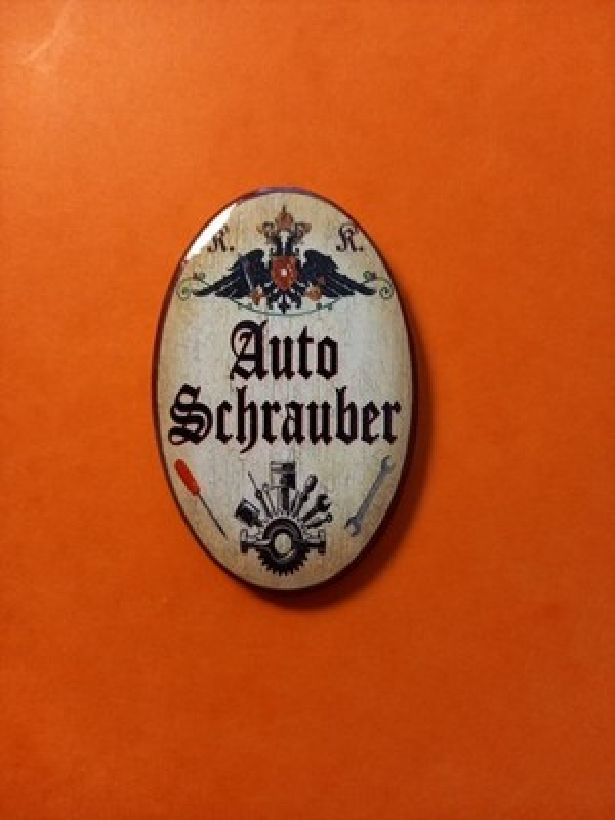 Nostalgie KuK Flaschenöffner Magnet Auto Schrauber