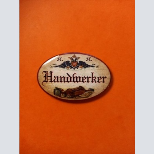 Nostalgie KuK Flaschenöffner Magnet Handwerker
