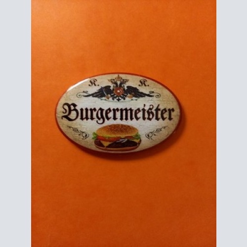 Nostalgie KuK Flaschenöffner Magnet Burgermeister