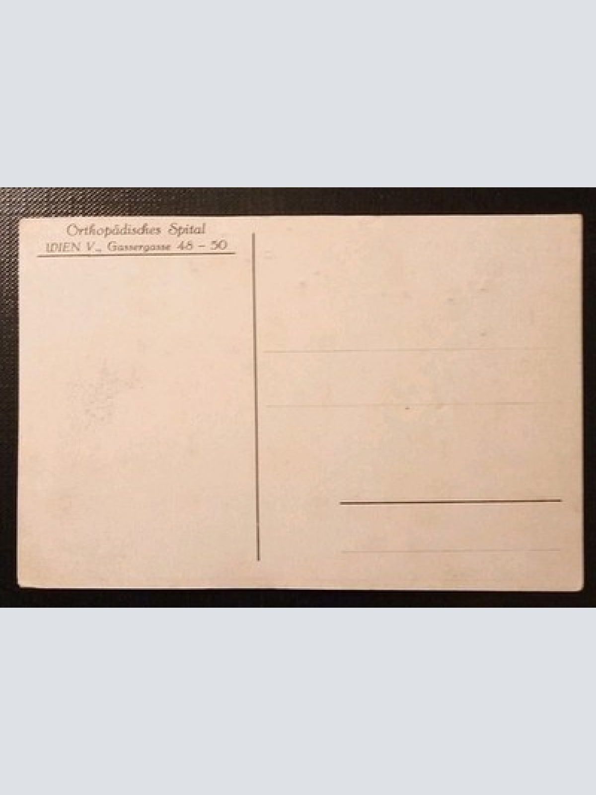 Orthopädisches Spital Wien V Gassergasse 48-50 Gr K