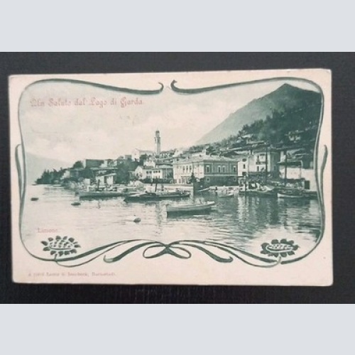 Limone sul Garda, um 1905 – „Un Saluto dal Lago di Garda Gr K
