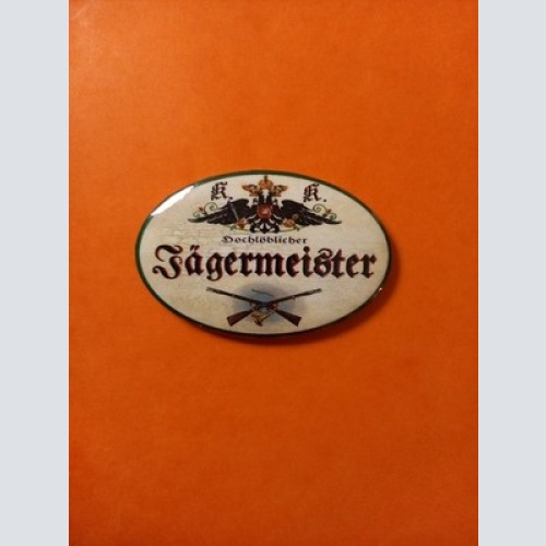 Nostalgie KuK Flaschenöffner Magnet Hochlöblicher Jägermeister