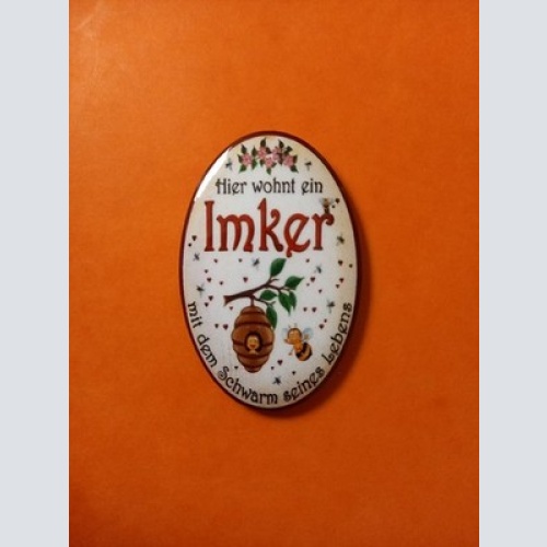 Nostalgie KuK Flaschenöffner Magnet Hier Wohnt Ein Imker M D Schwarm S.Lebens