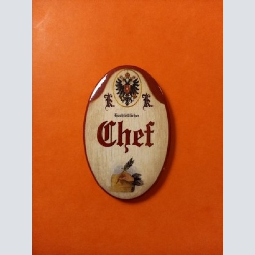 Nostalgie KuK Flaschenöffner Magnet Hochlöblicher Chef
