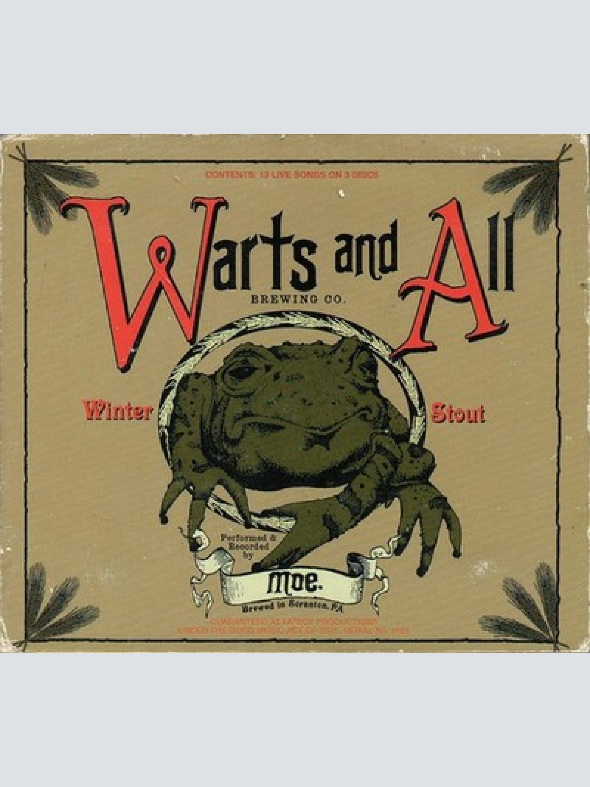3xCD, Album Moe. - Warts And All, Volume One