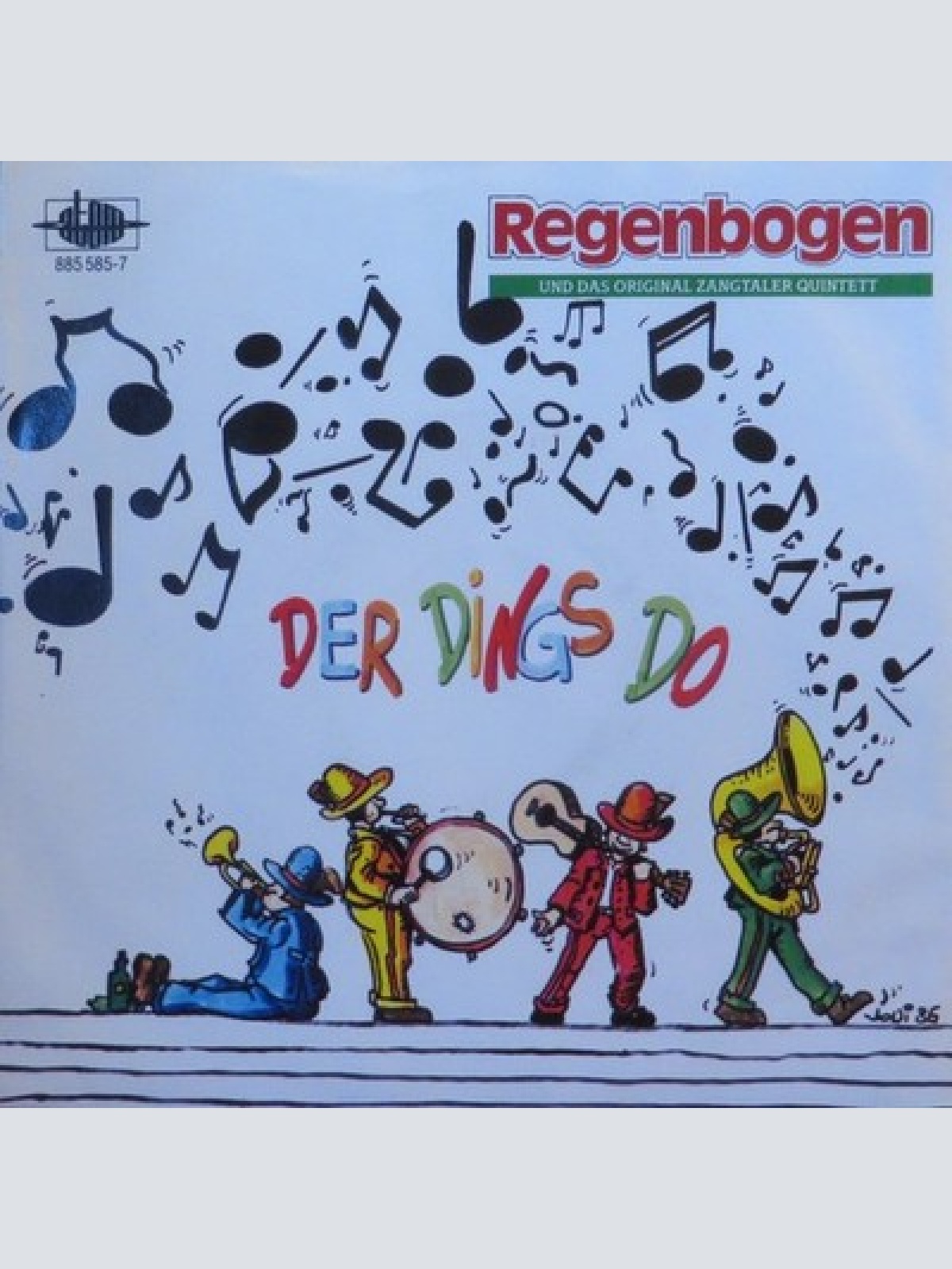 7", Single Regenbogen (3) Und Das Original Zangtaler Quintett - Der Dings Do