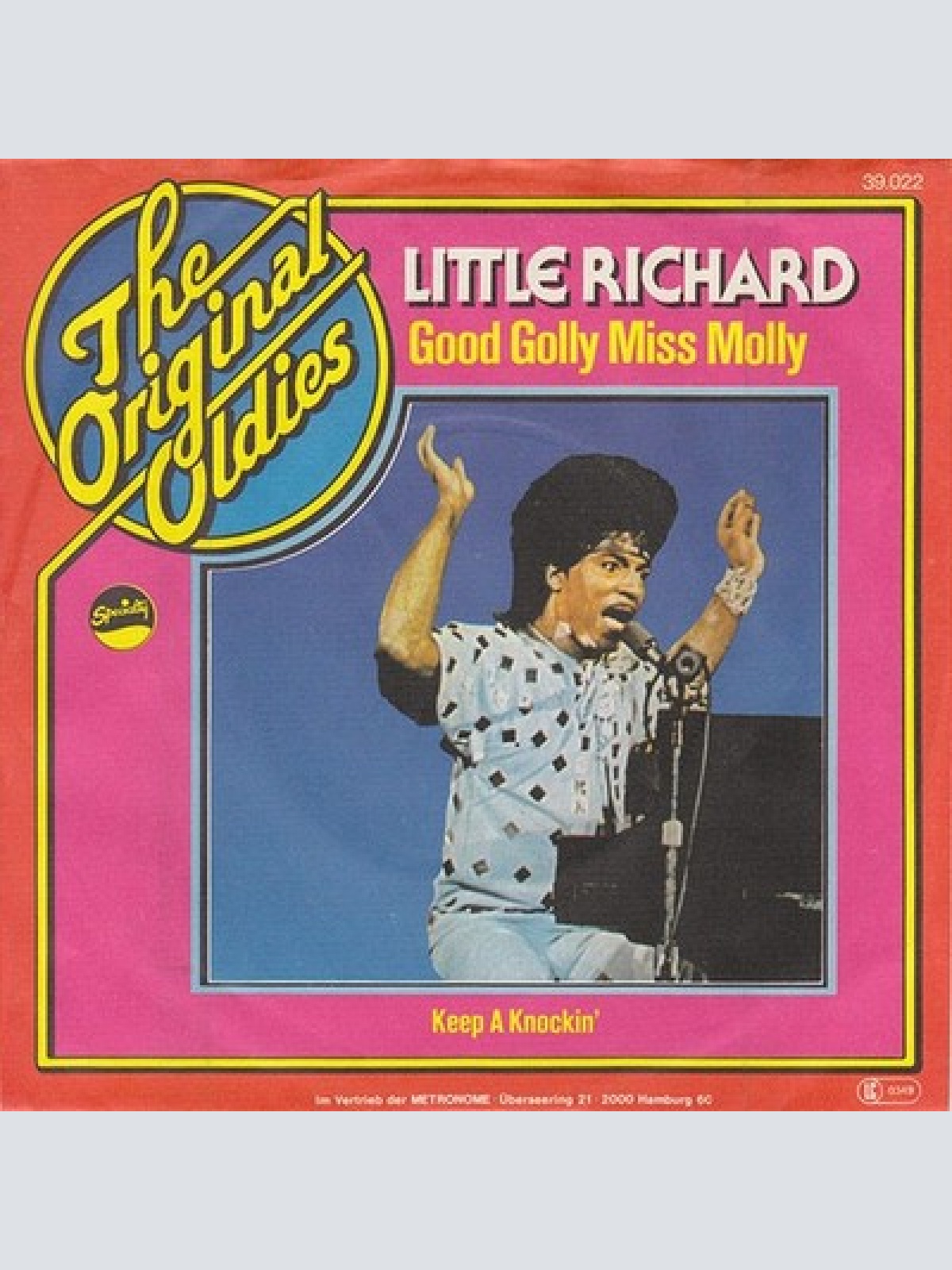 7", Single, RE, Inj Little Richard - Good Golly Miss Molly / Keep-A-Knockin'
