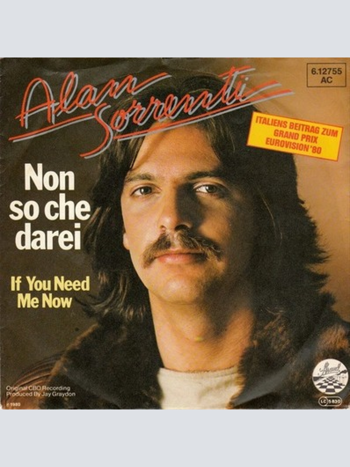 7", Single Alan Sorrenti - Non So Che Darei