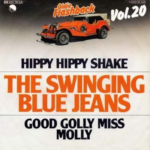 7", RE The Swinging Blue Jeans - Hippy Hippy Shake / Good Golly Miss Molly