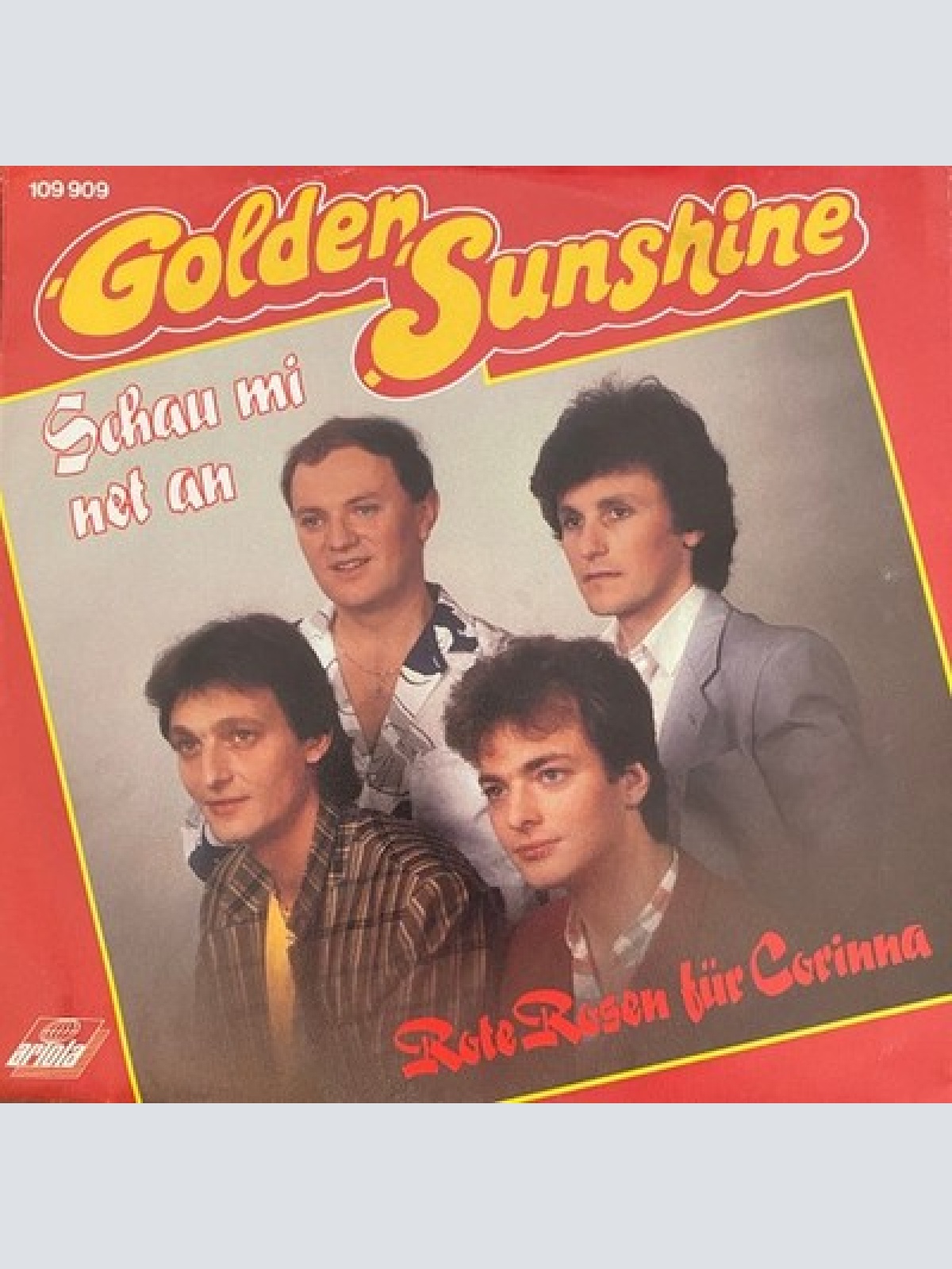 7", Single Golden Sunshine - Schau Mi Net An / Rote Rosen Für Corinna